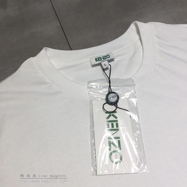 Kenzo短袖衣 2019春夏新款 凱卓男士白色T恤  tzy1783